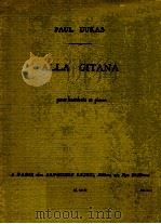 Alla Gitana pour hautbois et piano AL 16 172   1926  PDF电子版封面    Paul Dukas 
