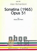 Sonatina 1965 Opus 51 for Oboe and Piano N.M.130   1980  PDF电子版封面     