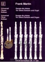 frank martin Sonata da chiesa for Oboe d'amore and Organ UE 17 528（1987 PDF版）