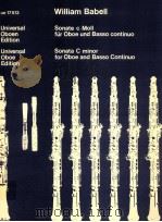William Babell Sonata C minor for Oboe and Basso Continuo realization of the figured bass:albert de（1985 PDF版）