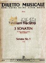 diletto musicale DM 62 william flackton 3 Sonaten fur Viola und Basso continuo Renzo Sabatini Sonata   1960  PDF电子版封面     