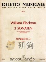 diletto musicale DM 64 william flackton 3 Sonaten fur Viola und Basso continuo Renzo Sabatini Sonata（1960 PDF版）