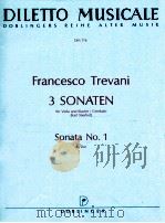 diletto musicale DM 176 Francesco Trevani 3 Sonaten fur Viola und klavier cembalo karl stierhof Sona   1967  PDF电子版封面    karl stierhof 