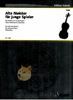 Alte Meister für junge Spieler old masters for young players easy classical pieces for Viola and pia   1930  PDF电子版封面    henry Purcell 