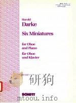 Six Miniatures for oboe and piano ED 11127（1971 PDF版）