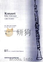 Konzert B flat major for oboe and orchestra piano reduction Nr.0087   1993  PDF电子版封面    C.Stamitz 