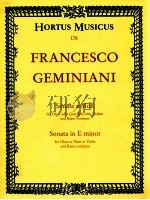 Sonata in E minor for Oboe or Flute or Violin and Basso continuo 178（1989 PDF版）