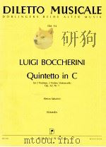 diletto musicale DM 114 Quintetto in C fur 2 Violinen 2 Violen Violoncello Op.62 Nr.1 Renzo Sabatini   1964  PDF电子版封面     