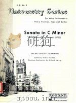 university series for wind instruments himie voxman general editor Sonata in C Minor from Methodisch     PDF电子版封面    Georg Philipp Telemann 