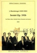 Sextet Op.191b for flute oboe clarinet horn bassoon and piano 416     PDF电子版封面    J.Rheinberger 