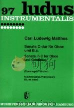 Sonate C major for Oboe and continuo Spannagel/Tottcher piano score Ed.Nr.566K   1961  PDF电子版封面    Carl Ludeswig Matthes 