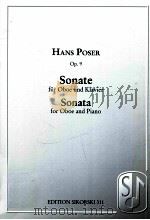 hans poser no 9 Sonate for oboe and piano Edition Sikorski 311   1959  PDF电子版封面    Hans Poser 