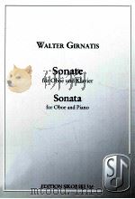Sonate for Oboe und piano Edition Sikorski 314   1955  PDF电子版封面     
