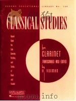Classical Studies for clarinet transcribed and edited     PDF电子版封面    H.Voxman 
