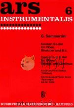 concerto in e flat for oboe strings and continuo Ed.Nr.243K   1971  PDF电子版封面    G.Sammartini 