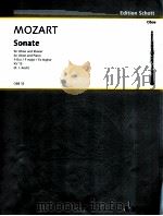 Sonate for Oboe und piano F major KV 13 OBB 33   1987  PDF电子版封面    Mozart 