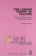 THE LABOUR THEORY OF CULTURE  A RE-EXAMINATION OF ENGELS'S THEORY OF HUMAN ORIGINS  VOLUME 42   1982  PDF电子版封面  0415555833  CHARLES WOOLFSON 