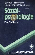 SOZIALPSYCHOLOGIE  EINE EINFUHRUNG   1988  PDF电子版封面  3540515208  WOLFGANG STROEBE AND MILES HEW 