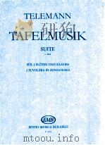 Georg philipp Telemann  Tafelmusik Suite e-Moll 2 fuvolara es zongorara Z.5658（1970 PDF版）