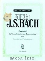 Konzert fur Oboe Streicher und Basso continuo edition breitkopf nr.655   1970  PDF电子版封面     