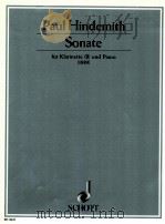Sonate fur Klarinette (B) und Piano 1939 ED 3641（1940 PDF版）