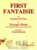 First Fantaisie for clarinet and piano SS 80     PDF电子版封面    Georges Marty 