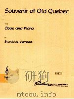Souvenir of Old Quebec for oboe and piano SS-264（1948 PDF版）