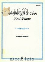 Rhapsody for oboe and piano   1993  PDF电子版封面     