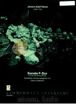 Sonate F-Dur fur Klarinette (B) und Klavier ZM 30540   1995  PDF电子版封面     