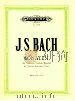 Sonaten for violin and harpsichord Band/Vol.Ⅱ BWV 1017-1019 Nr.4591b   1958  PDF电子版封面     