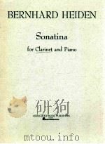 Sonatina for clarinet and Piano（1957 PDF版）