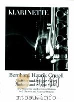 Andante and Allegro for two clarinets in b-flat and piano ad libitum   1992  PDF电子版封面     