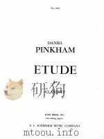 Etude for clarinet No.2095   1969  PDF电子版封面    Daniel Pinkham 