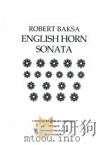 English horn Sonata 1992（1998 PDF版）