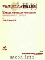 Five Bagatelles for clarinet and mallet percussion ST-587（1987 PDF版）