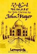 Rasa music for solo clarinet   1958  PDF电子版封面    John Mayer 