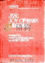 Jesu Joy of man's desiring arranged for clarinet in B flat and piano   1951  PDF电子版封面  0193552779  J.S.Bach 