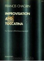 Improvisation and Toccatina for clarinet in B flat Unaccompanied H252   1955  PDF电子版封面     