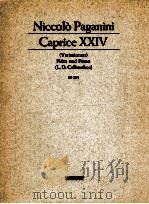 Caprice XXIV Variationen flote und piano ed 2398   1963  PDF电子版封面     