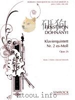 klavierquintet Nr.2 es-Moll Opus 26 klavier 2 Violinen Viola und Violoncello（1922 PDF版）