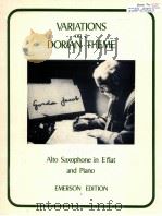 variations on a dorian theme alto saxophone in e flat and piano   1972  PDF电子版封面    Gordon Jacob 