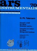 concerto in c minor for oboe strings and continuo Ed.Nr.788p   1977  PDF电子版封面    G.Ph.Telemann 