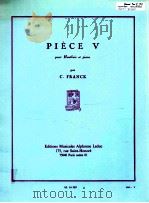 Piece V pour Hautbois et piano al 16 389（1922 PDF版）