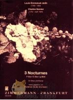 3 Nocturnes F-Dur/C-Dur/g-Moll fur Oboe und Klavier zm 31240   1997  PDF电子版封面     