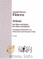 Arioso for Oboe and Piano ed10536   1910  PDF电子版封面     