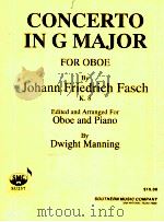 Concerto in G Major for Oboe su257   1997  PDF电子版封面    Johann Friedrich Fasch 
