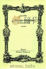 Andante religioso fur oboe und orgel fh 2208   7  PDF电子版封面    Karl Mille 
