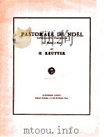 Pastorale de Noel weihnachts pastorale pour Hautbois et Piano   1957  PDF电子版封面    H.Reutter 