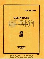 Variations pour Hautbois et Piano concours du conservatoire national superieur de musique（1963 PDF版）