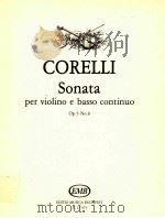 arcangelo Corelli Sonata per violino e basso continuo Op.5 No.8 Z.13 474   1984  PDF电子版封面    arcangelo Corelli 